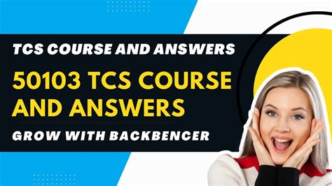 50103 tcs answers TCS is here to make a difference through technology